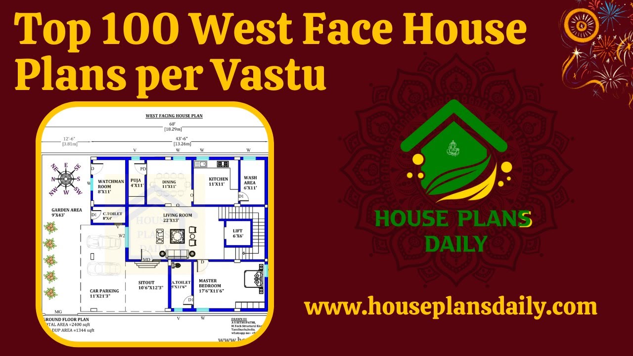 Top 100 West Face House Plans per Vastu #architecture #vastushastra #housedesign #floorplan #viral