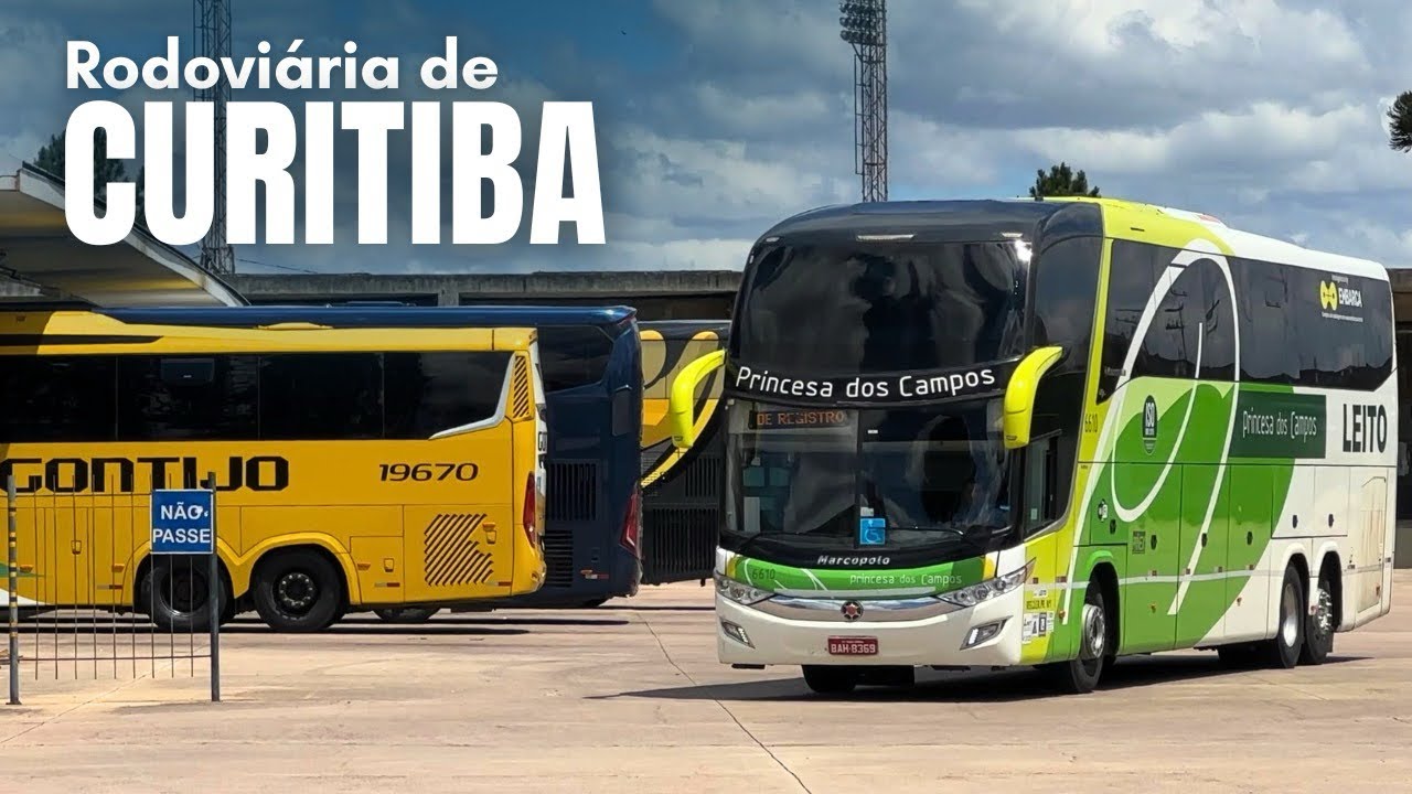 Rodoviária de Curitiba-PR | Movimentação de ônibus | Penha, Cometa, Catarinense, Viação Garcia etc…