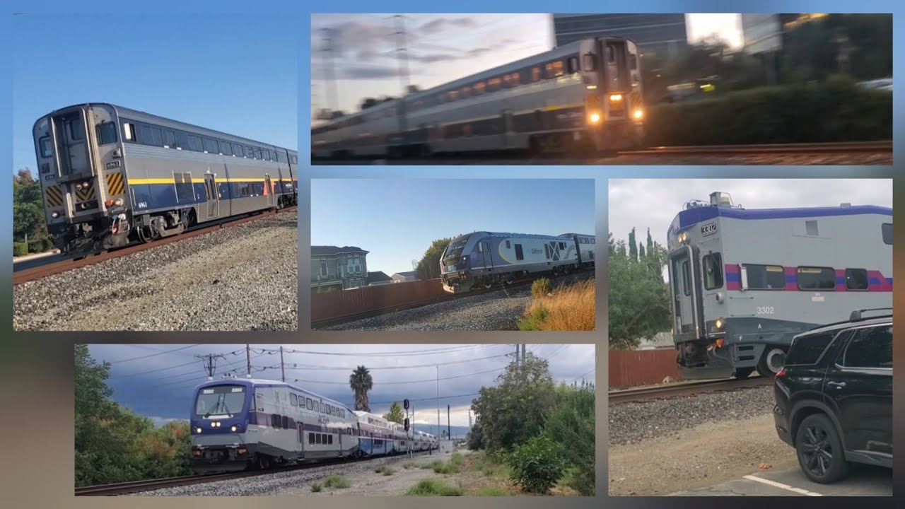 Capitol Corridor and ACE trains around the bay
