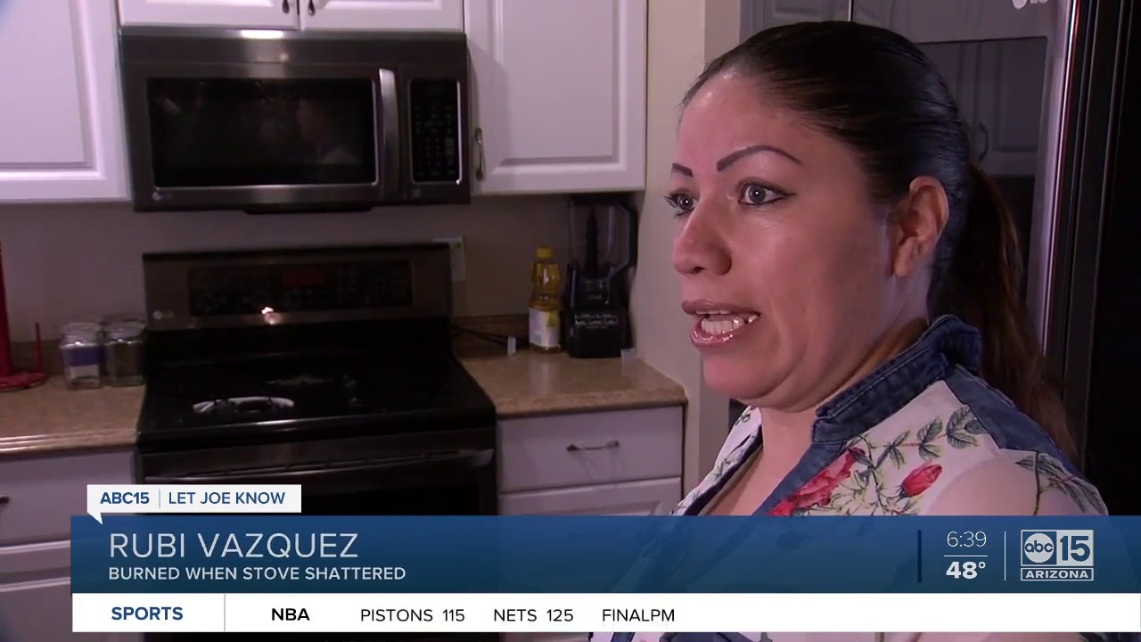 Her stove's glass top shattered, and now she wants it out of her home