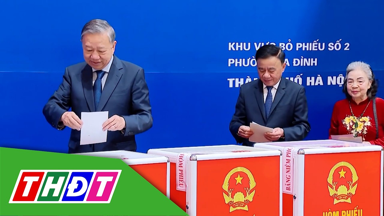 Tổng Bí thư Tô Lâm bỏ phiếu tại phường Ba Đình, Hà Nội | THDT