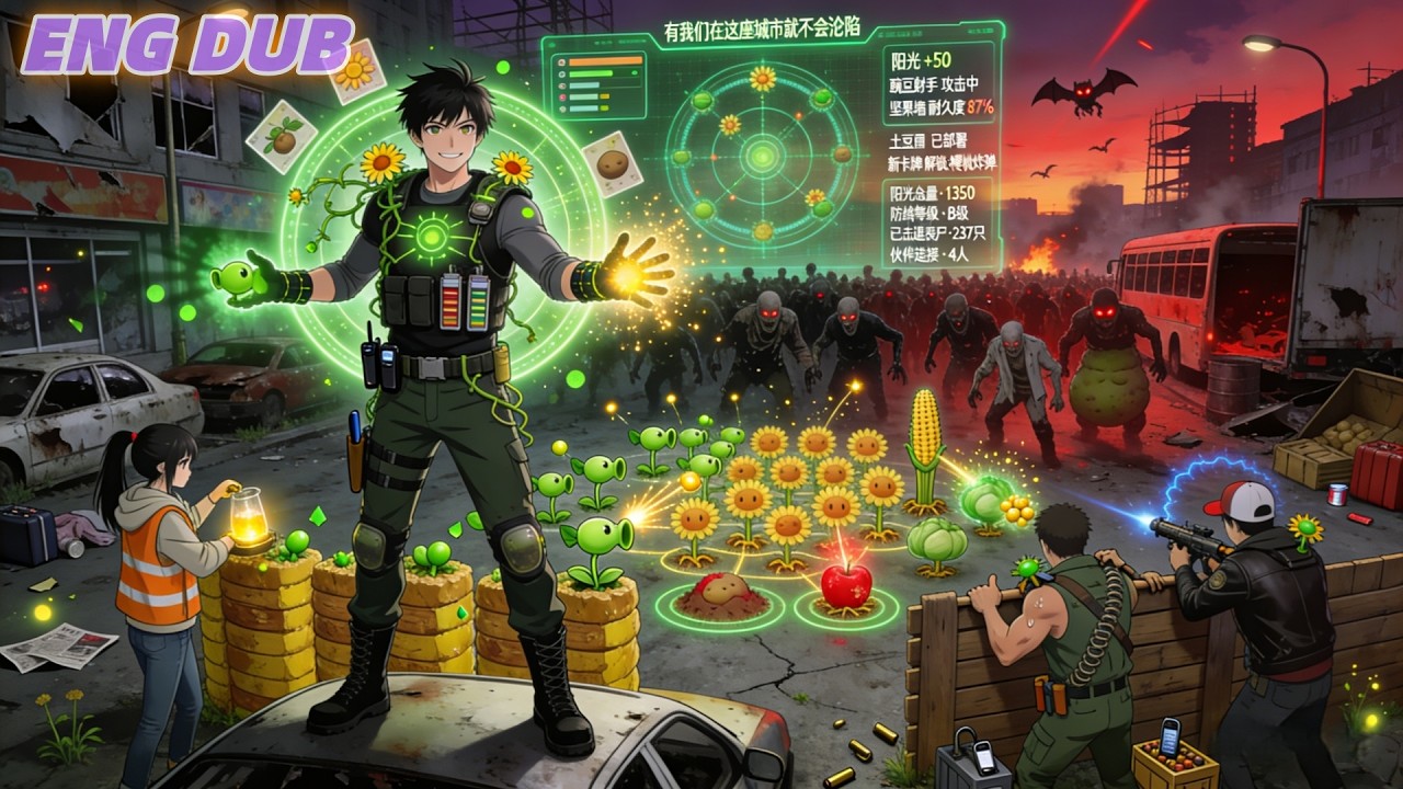 Apocalypse, I bind the Plants vs. Zombies System, ally with companions,use plants to defeat zombies.