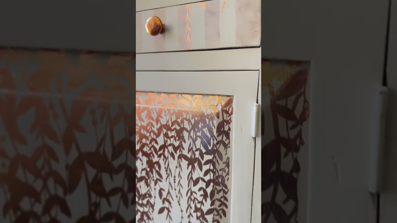 Foil Magic: See The Rose Gold Details On This Nightstand!