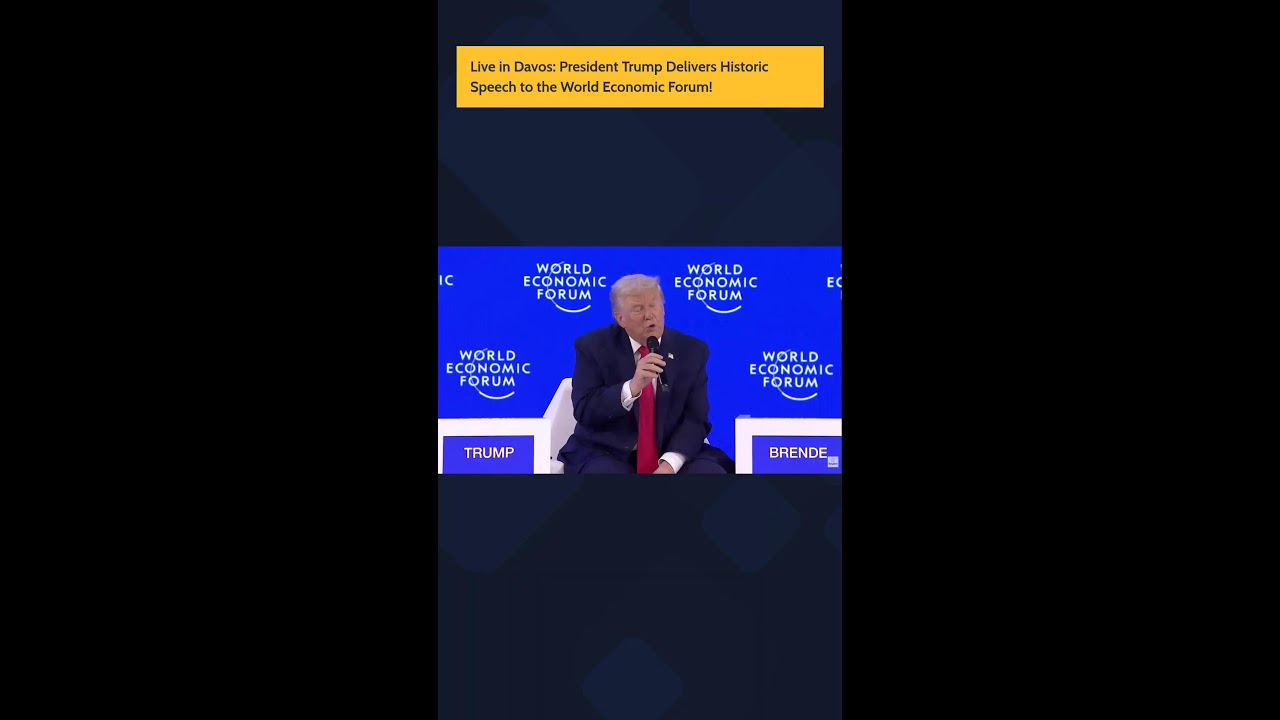 Live in Davos: President Trump Delivers Historic Speech to the World Economic Forum! 📱
