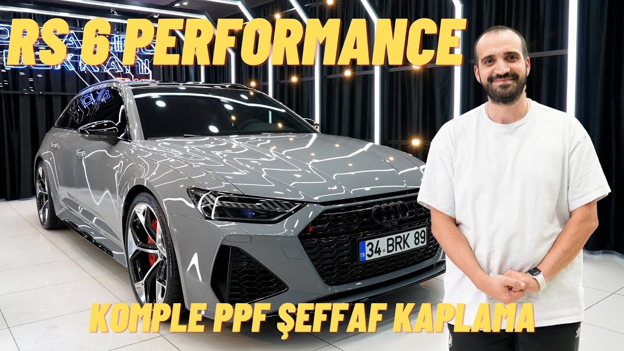 Audi RS6 Performance Komple PPF Şeffaf Kaplama