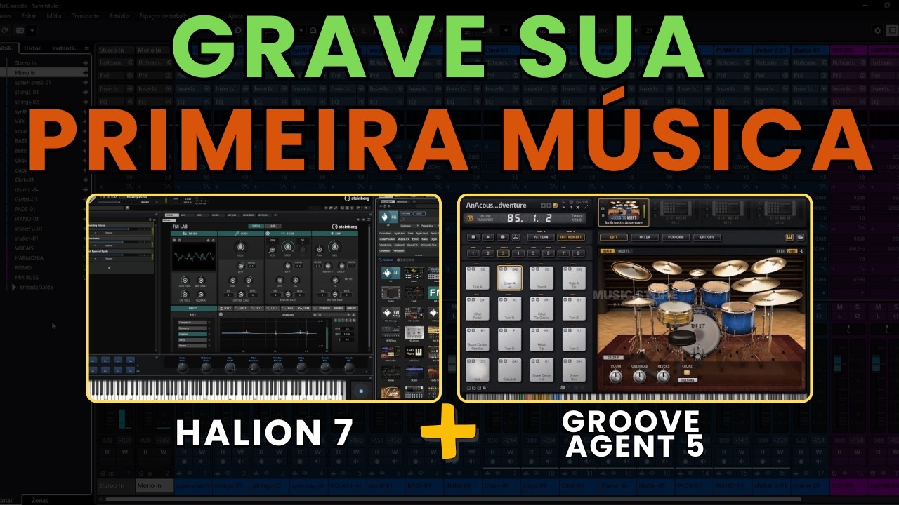 Cubase Tutorial – Aprenda a Usar Halion e Groove Agent do Zero