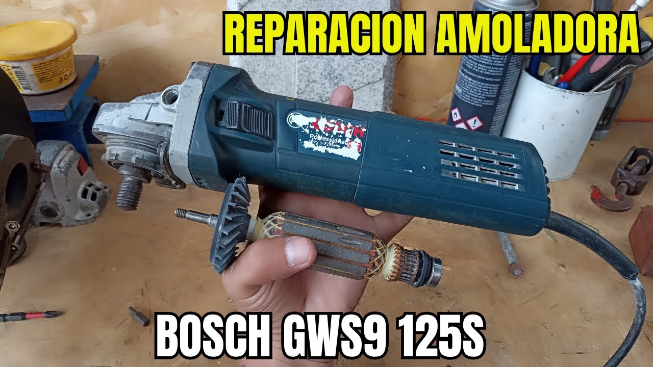 🔧 ¡No la tires! Repara tu Amoladora Bosch GWS 9-125S en Minutos 🚀🔥