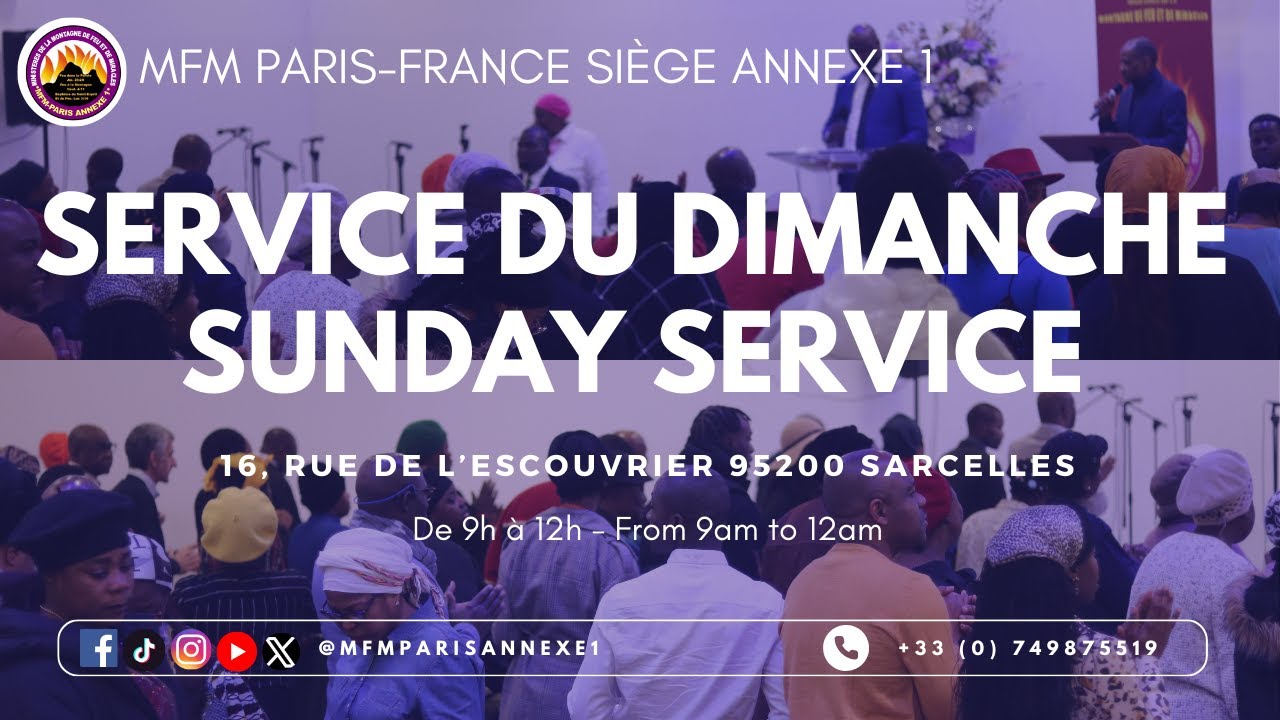 Service du Dimanche - Sunday Service ||  MFM Paris France  ||  14/04/2024