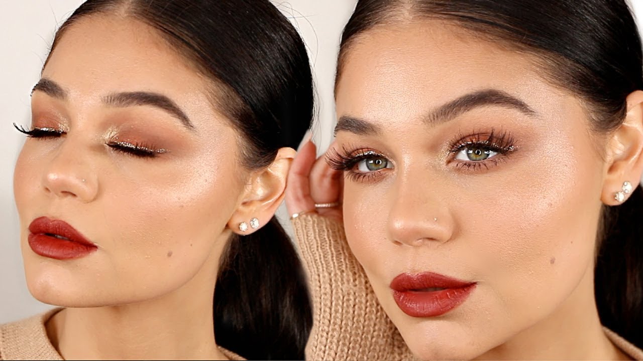 GLOWY HOLIDAY MAKEUP TUTORIAL 2019 | Blissfulbrii
