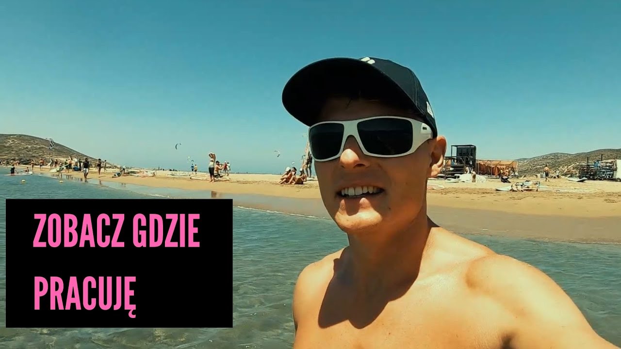 Zobacz gdzie uczę na windsurfingu - Prasonisi Rodos