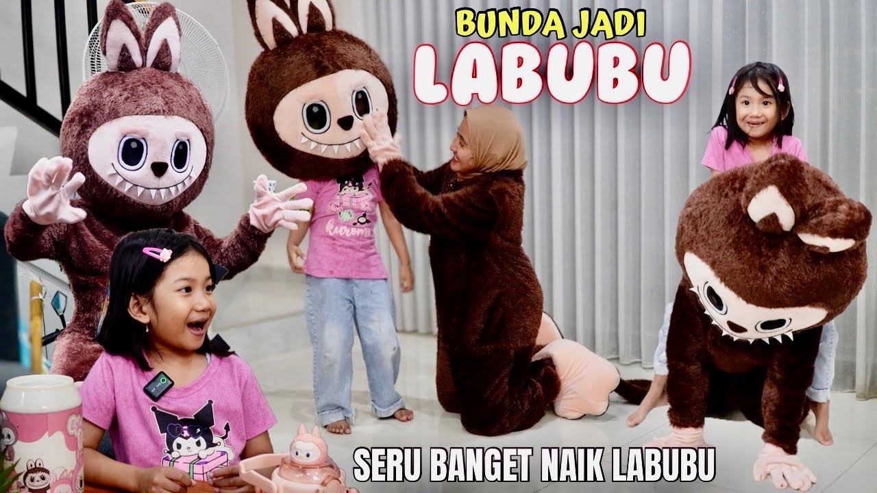 BUNDA NYAMAR JADI BADUT LABUBU DEMI ARSYLA