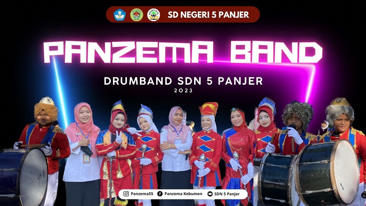 Grup Drumband SDN 5 Panjer dalam Acara Gebyar Panzema 2.0