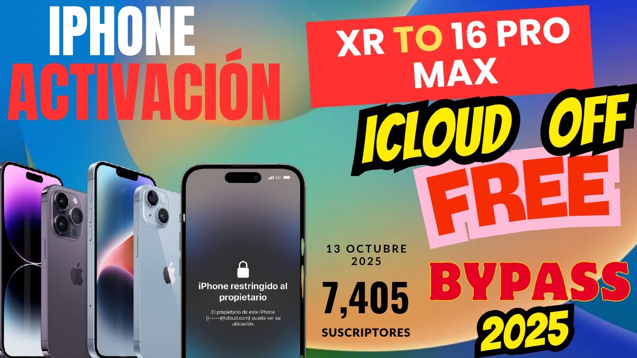 FREE Remove! iCloud Lock 100% Working / Activation Lock Bypass Without Signal XR to 16 Pro Max 2025