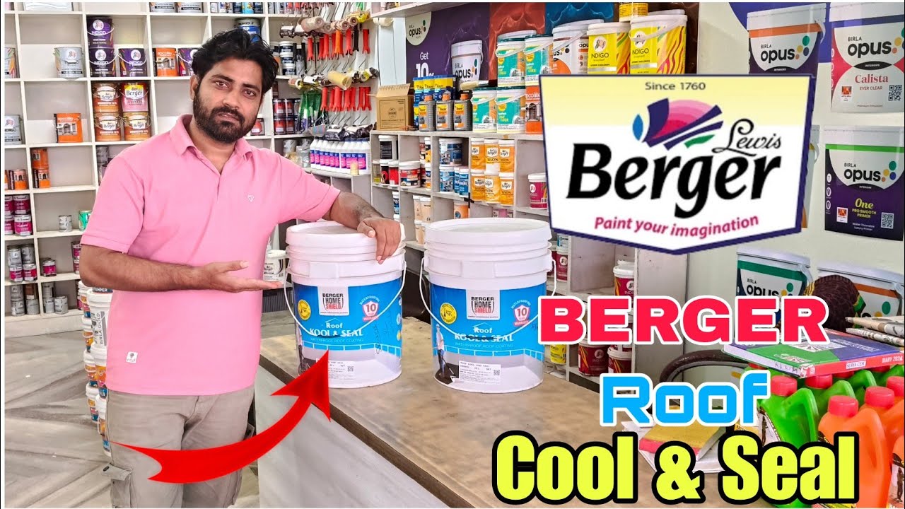 BERGER'S Roof Cool & Seal | Best Waterproof roof Coating product in India