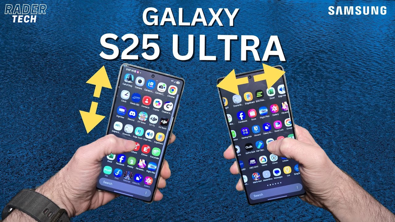Замена вертикального меню приложений | Samsung Galaxy S25 Ultra