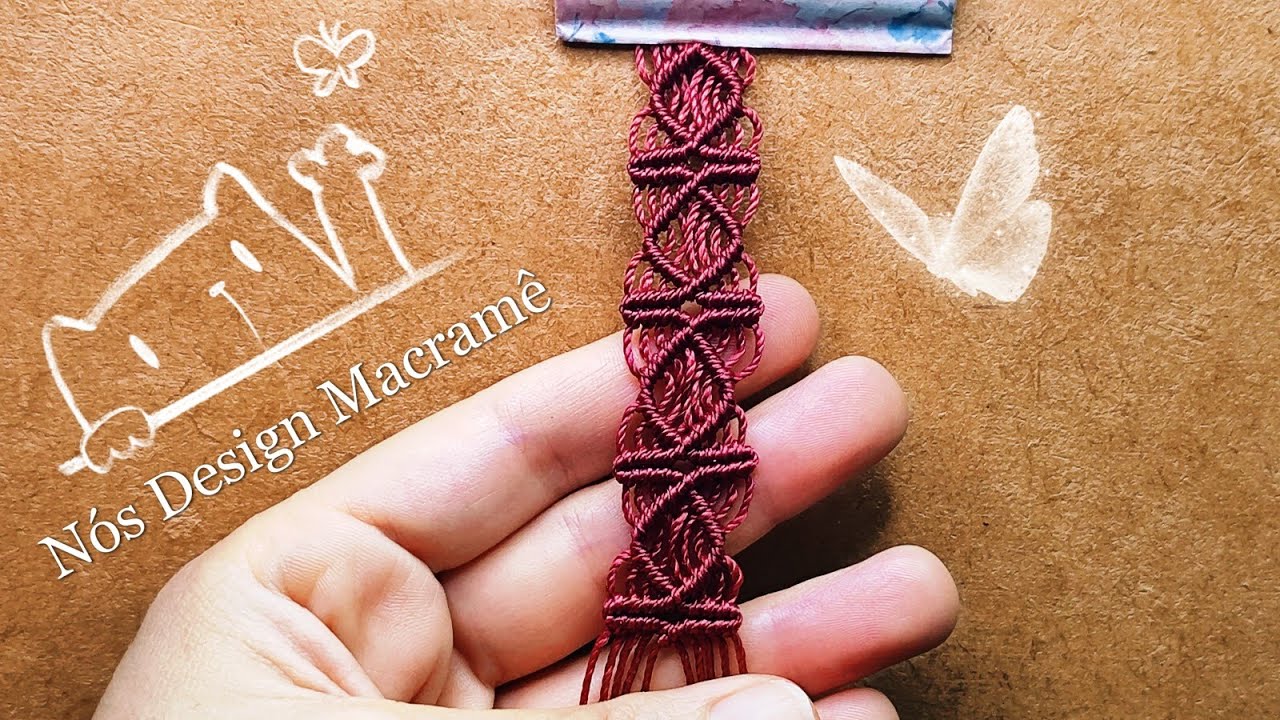 Macramê Patterns - Nós Macramê Para Pulseira ou outros Projetos - Tutorial Passo a Passo 🌸✨