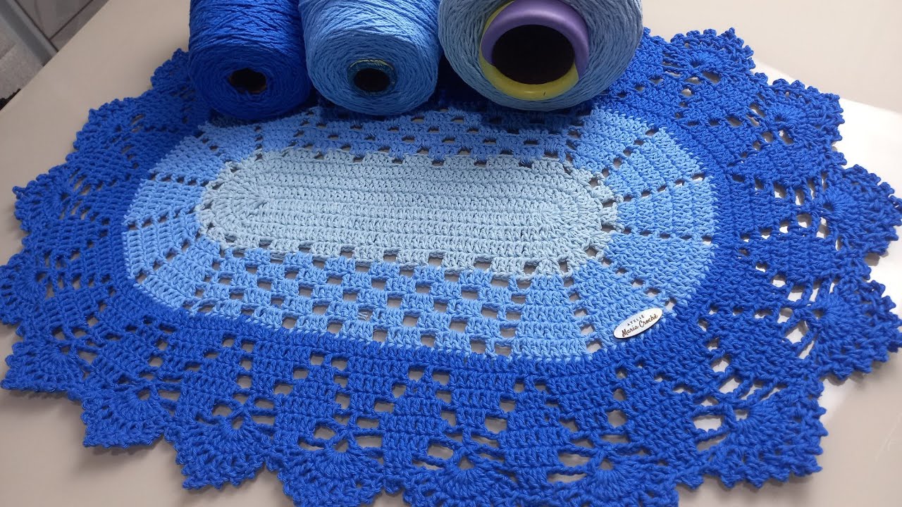 TAPETE BELLA EM CROCHE FÁCIL, RÁPIDO E ECONÔMICO #croche #tutorial @Ateliêmariacrochet