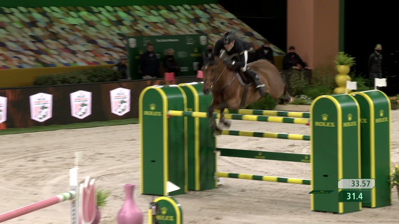 Max K&uuml;hner's winning round at the Rolex Grand Prix Jump-Off