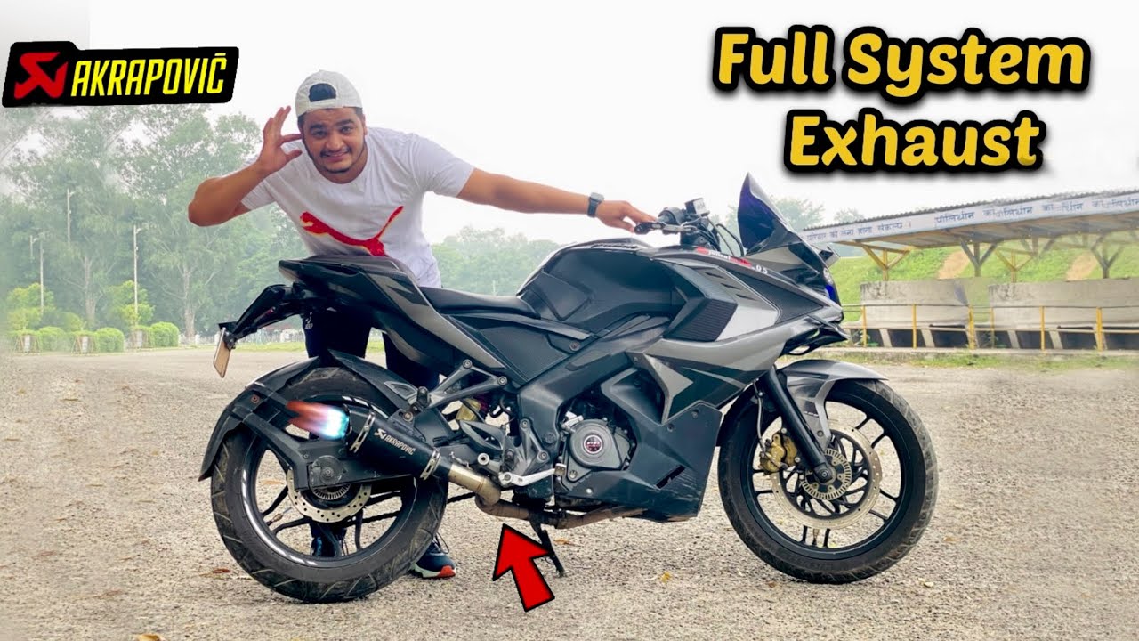 Pulsar Rs200 Akrapovic Full System Exhaust || Too loud