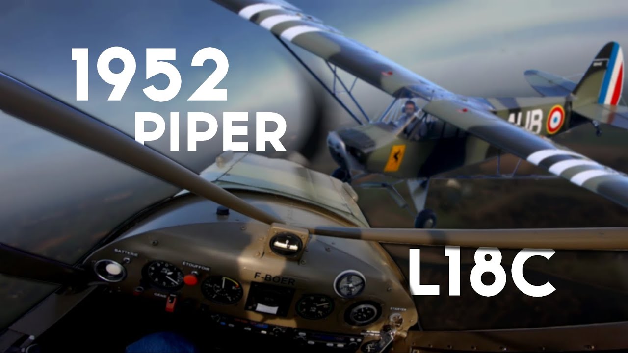 Flying a 1952 Piper L18-C | Full Length Flight | ATC + Checklists | POV