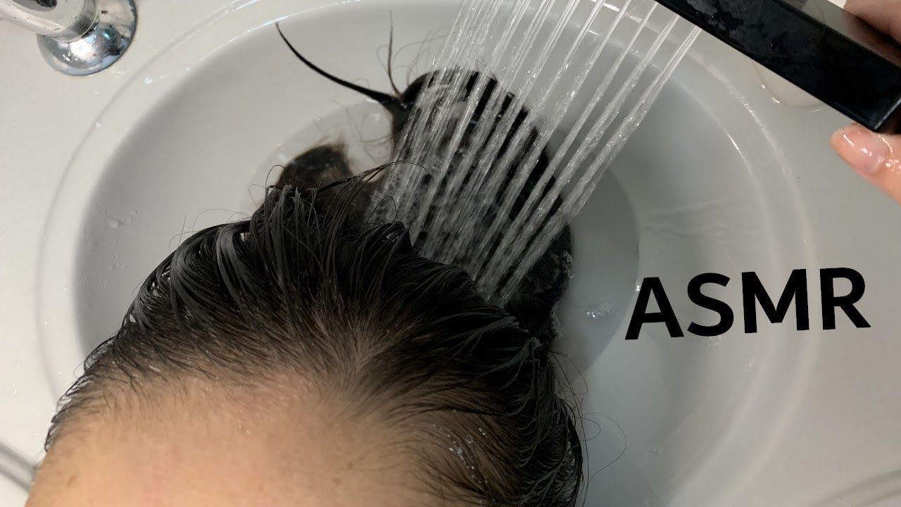 ASMR APLICADO - LAVANDO O CABELO DA MINHA PRIMA