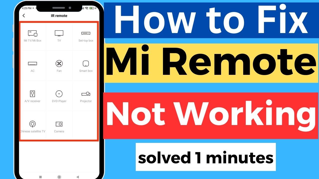 How to Fix Mi Remote Settings Not Working