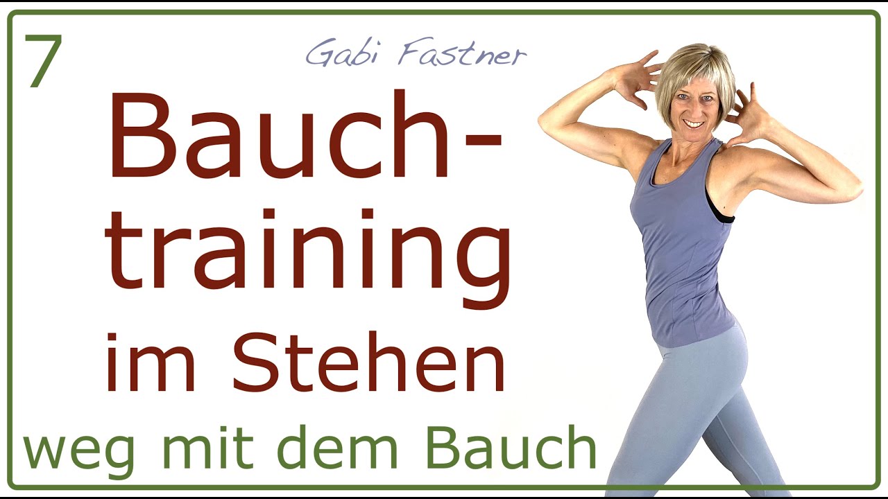 7von7❗️25 min. Bauch-Training im Stehen | ohne Geräte