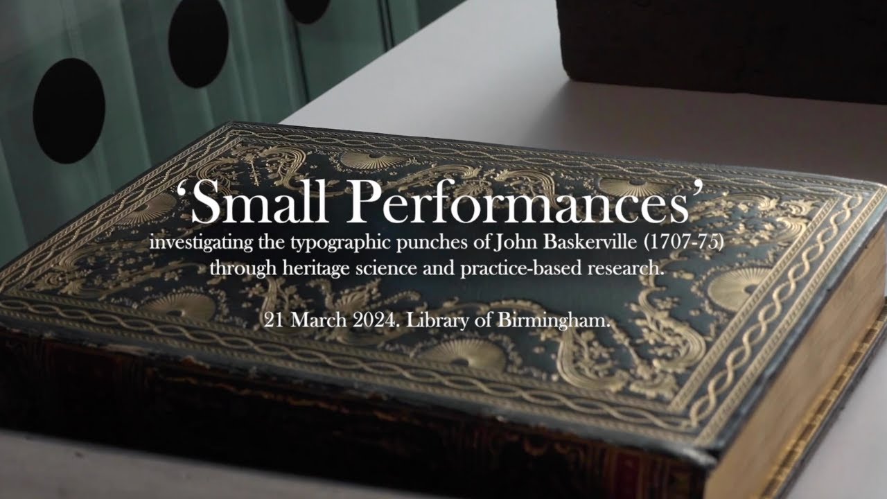 Small Performances: Baskerville Punches Project Launch