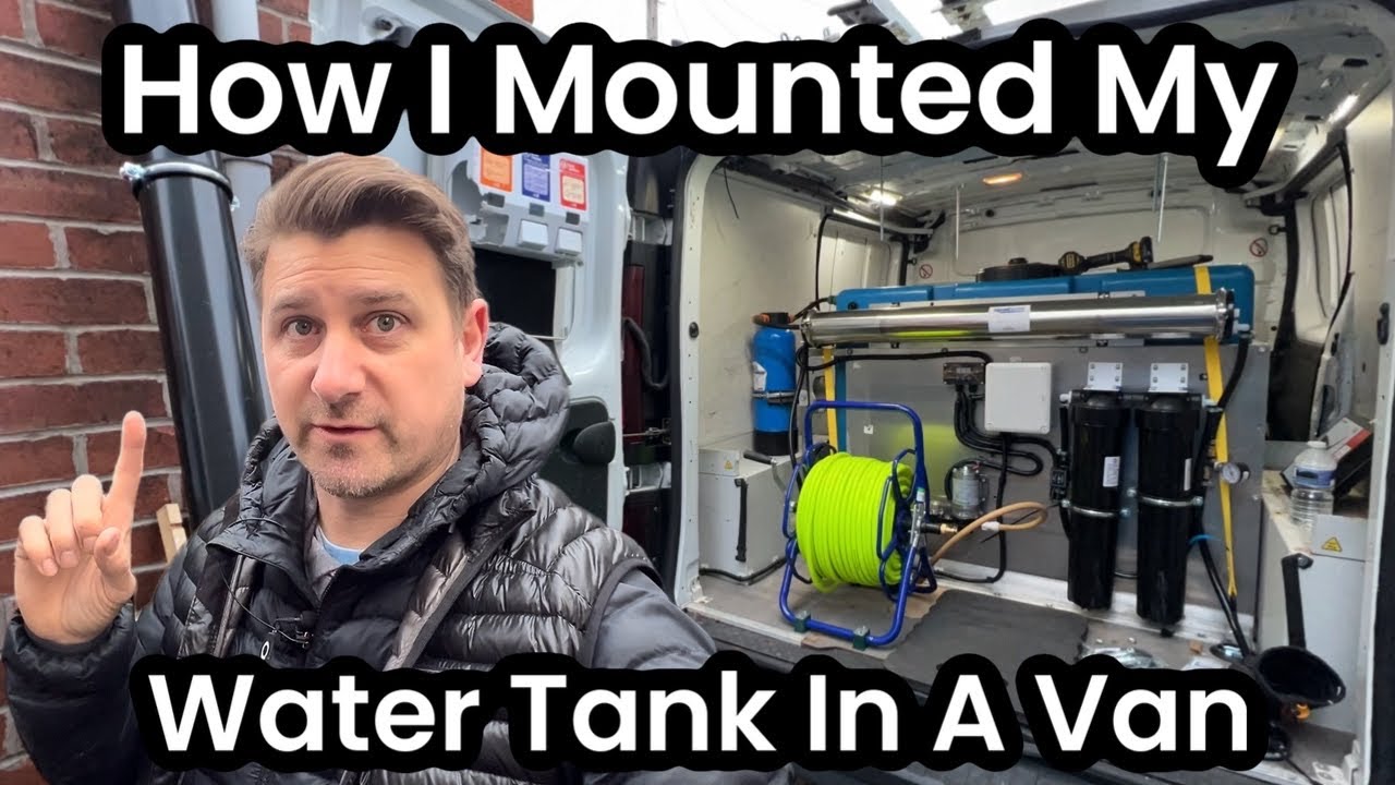 How to install a water tank into a work van, window cleaning business