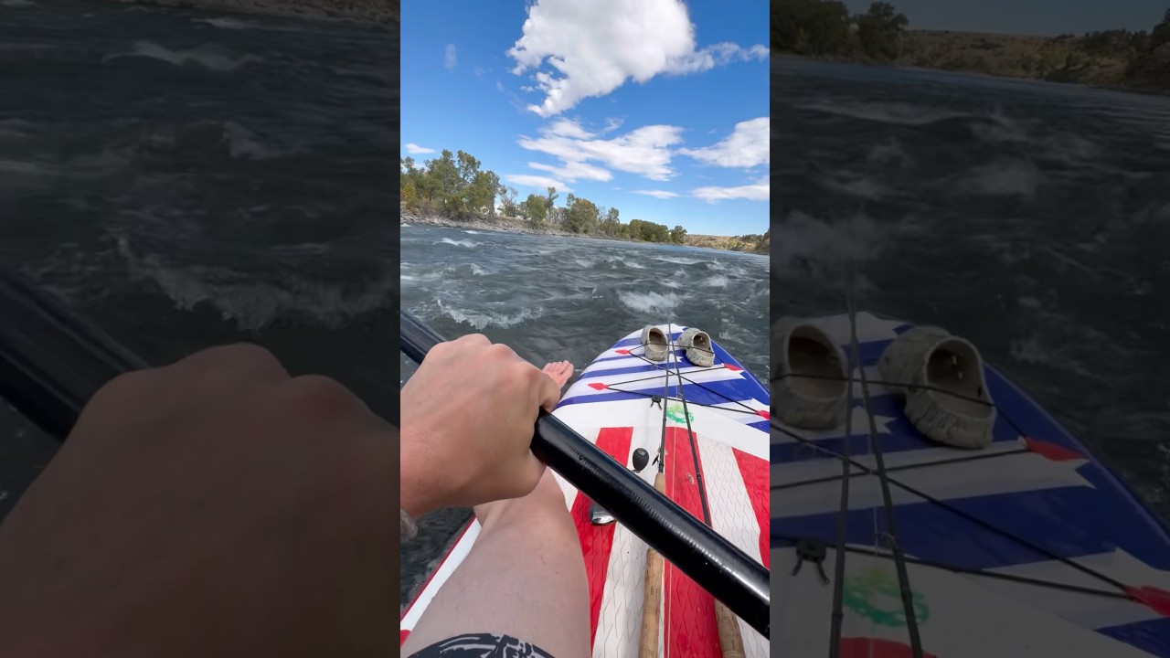 Пороги реки Йеллоустоун на сапборде #SUP #sendit #rafting #montana