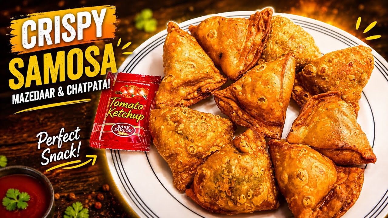 Crispy Samosa recipe | ￼easy homemade aloo Samosa | perfect tea time snack