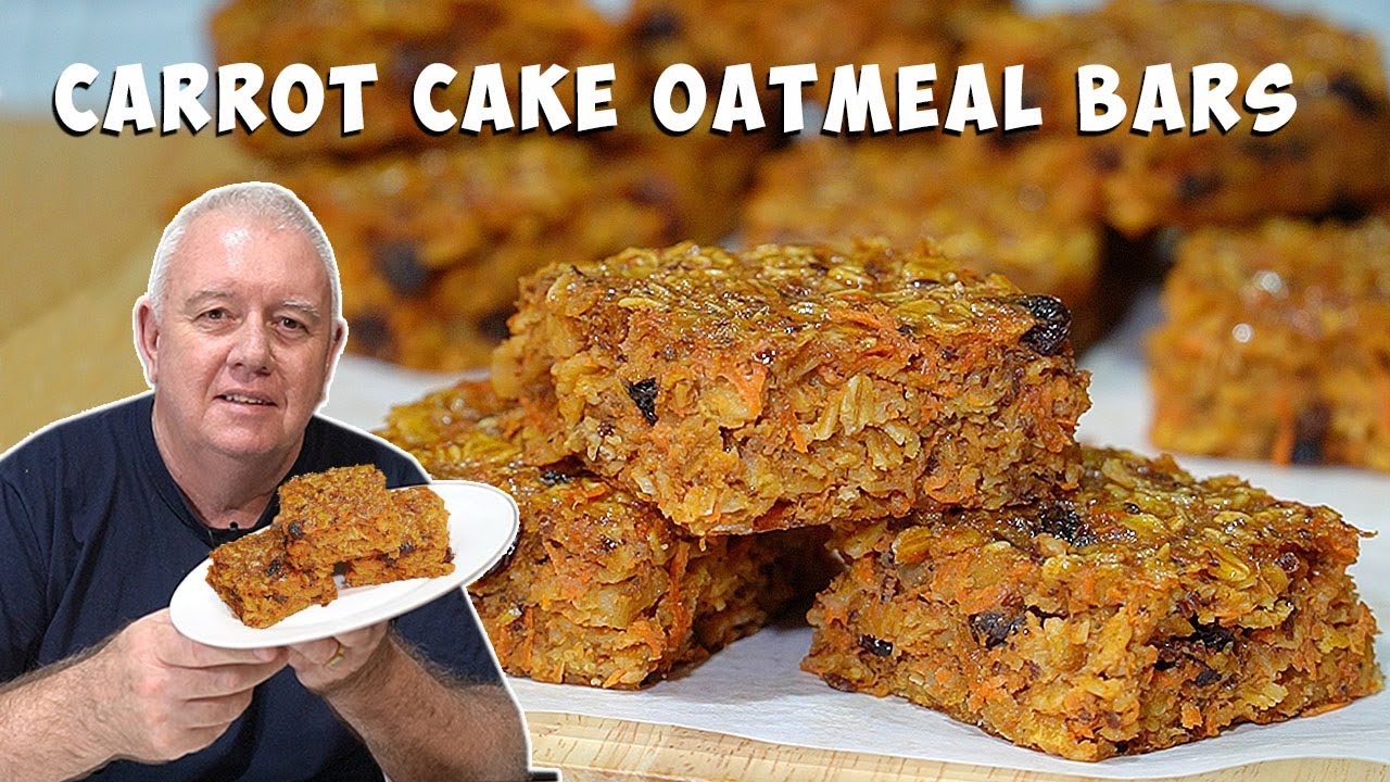 Carrot Cake Oatmeal Bars &ndash; Easy Breakfast Meal Prep