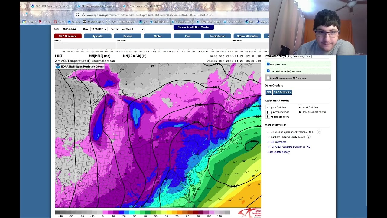 January 24th, 2026 Lansing Area Forecast