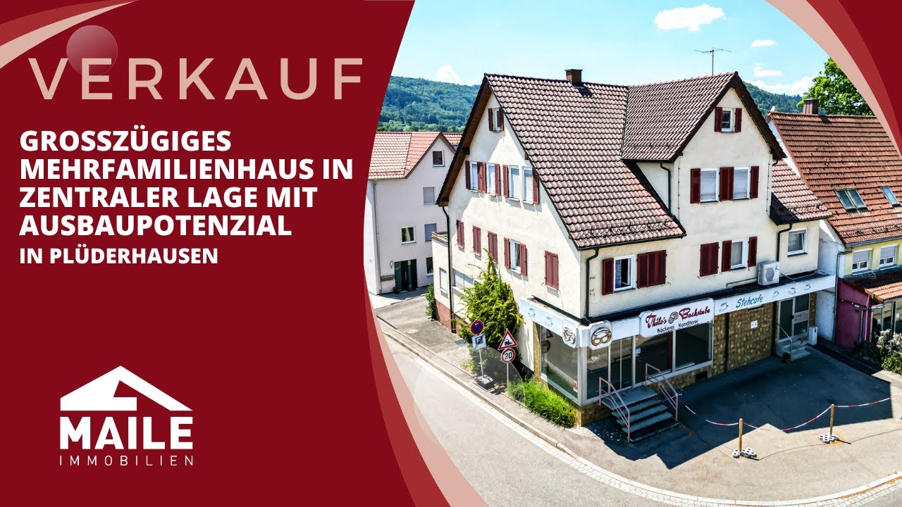Großzügiges Mehrfamilienhaus in zentraler Lage mit Ausbaupotenzial in Plüderhausen!
