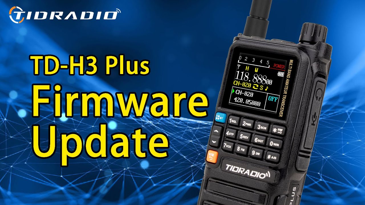Обновление прошивки Tidradio H3 plus на сайте Odmaster