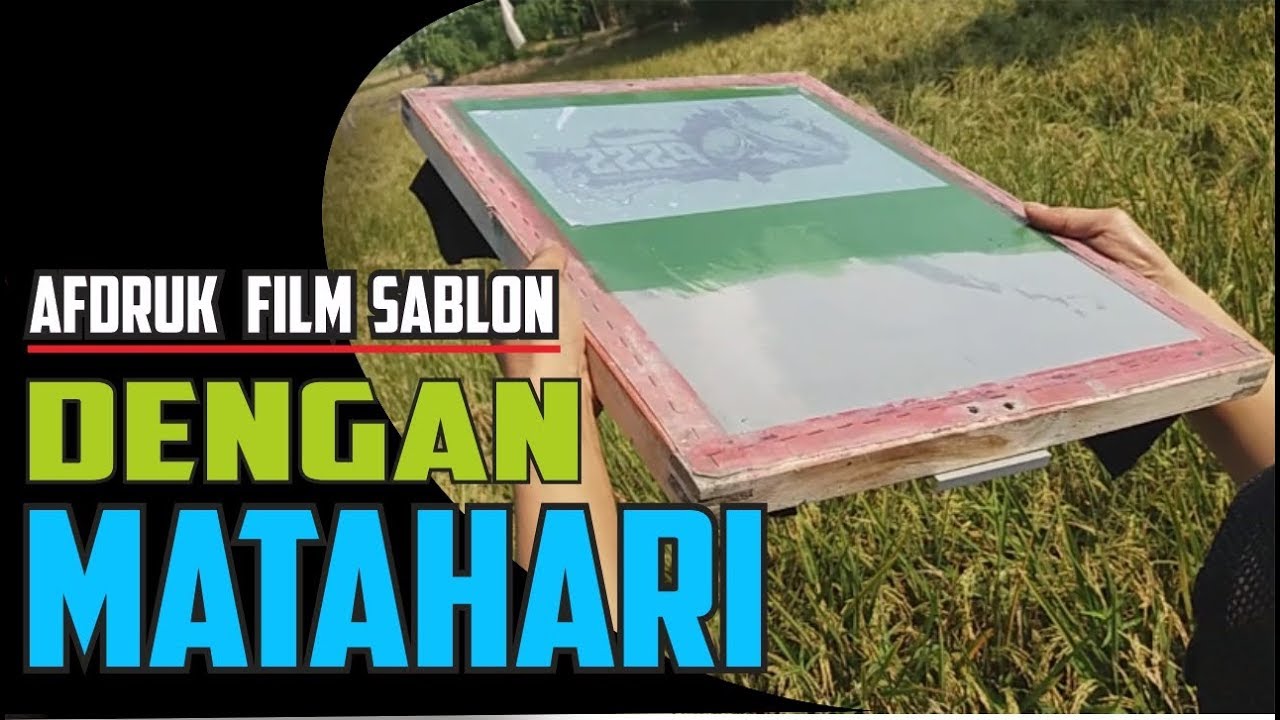 CARA AFDRUK FILM DENGAN SINAR MATAHARI