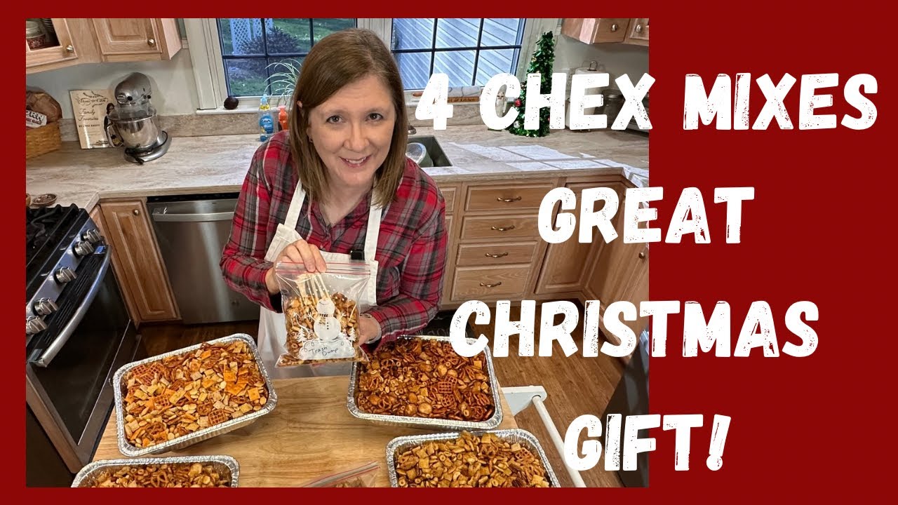 4 Chex Mixes — отличный рождественский подарок!