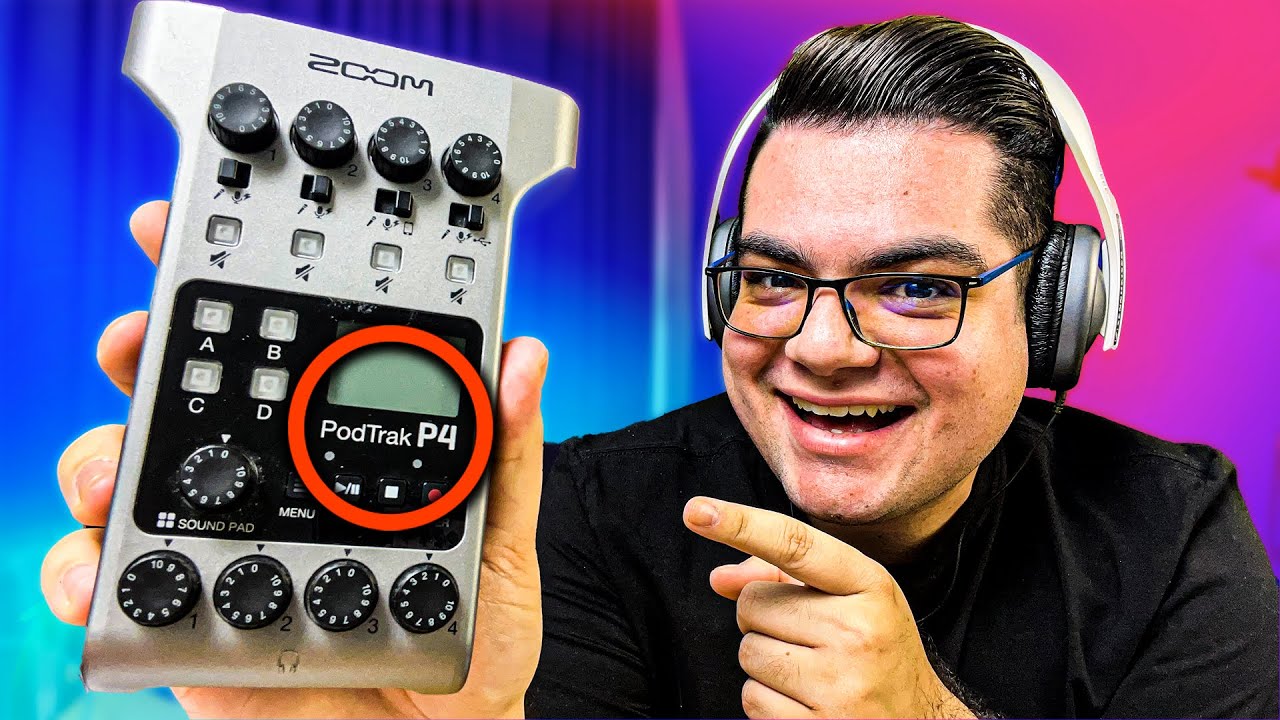 La MEJOR interfase usb / grabador para TU PODCAST en 2024 | Zoom PodTrack P4 REVIEW  Y PRUEBAS