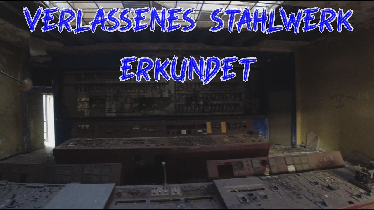 Verlassenes Stahlwerk riesig groß 