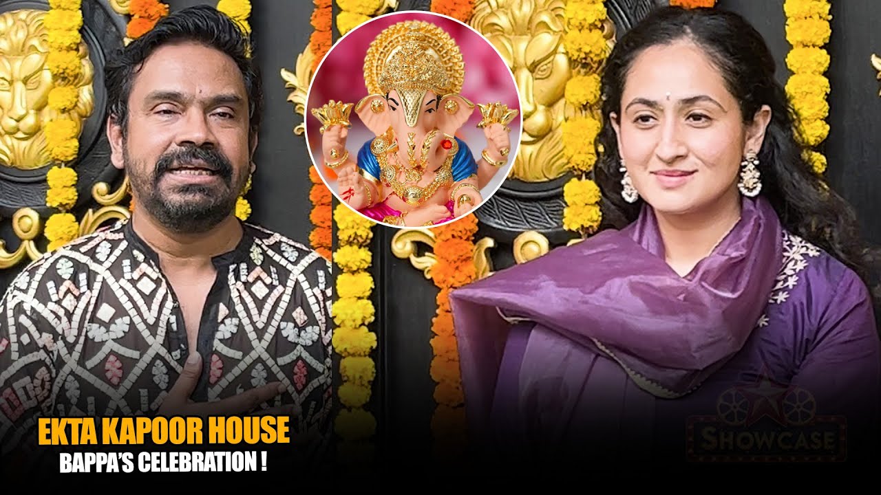 Shaheer Sheikh's wife Ruchikaa Kapoor At Ekta Kapoor House For Bappa Celebration