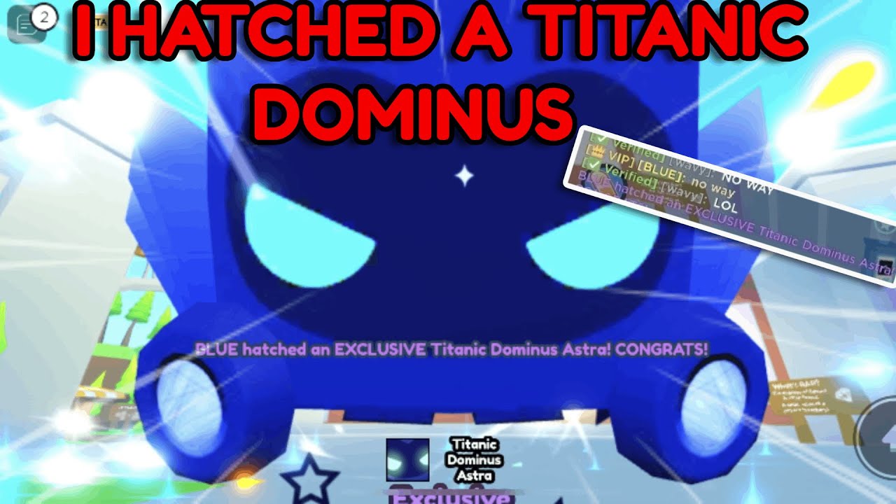 I hatched the new Titanic Dominus In PSX!