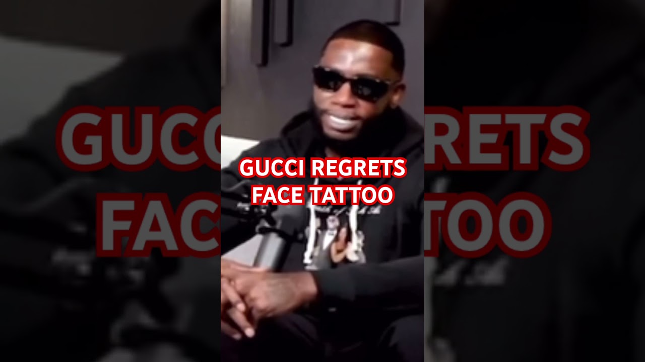 Gucci Mane regrets his ice cream face tattoo