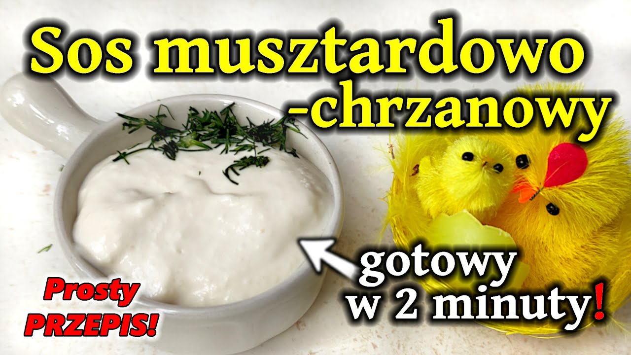 Przepis na SOS musztardowo-chrzanowy - Prosty, szybki SOS DOMOWY
