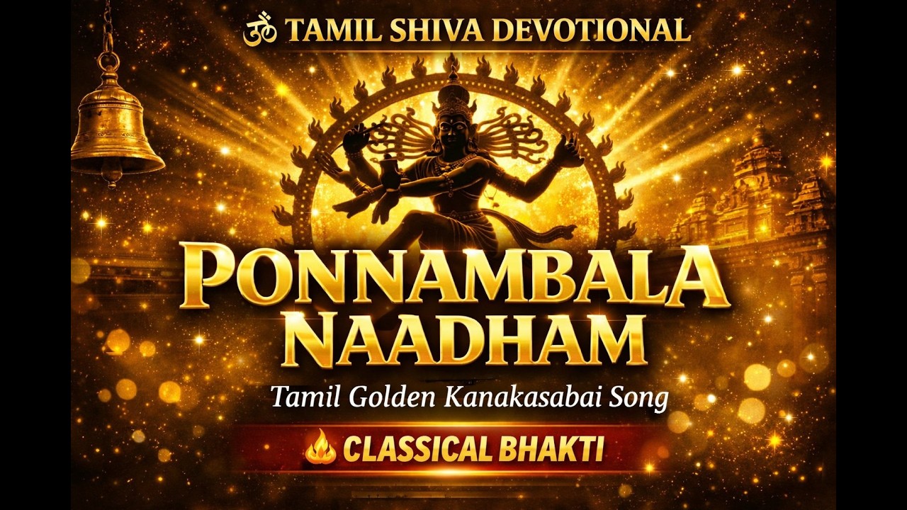 பொன்னம்பல நாதம் 🔱 Shankarabharanam Devotional Song | Chidambaram Nataraja | Tamil Bhakti 2026