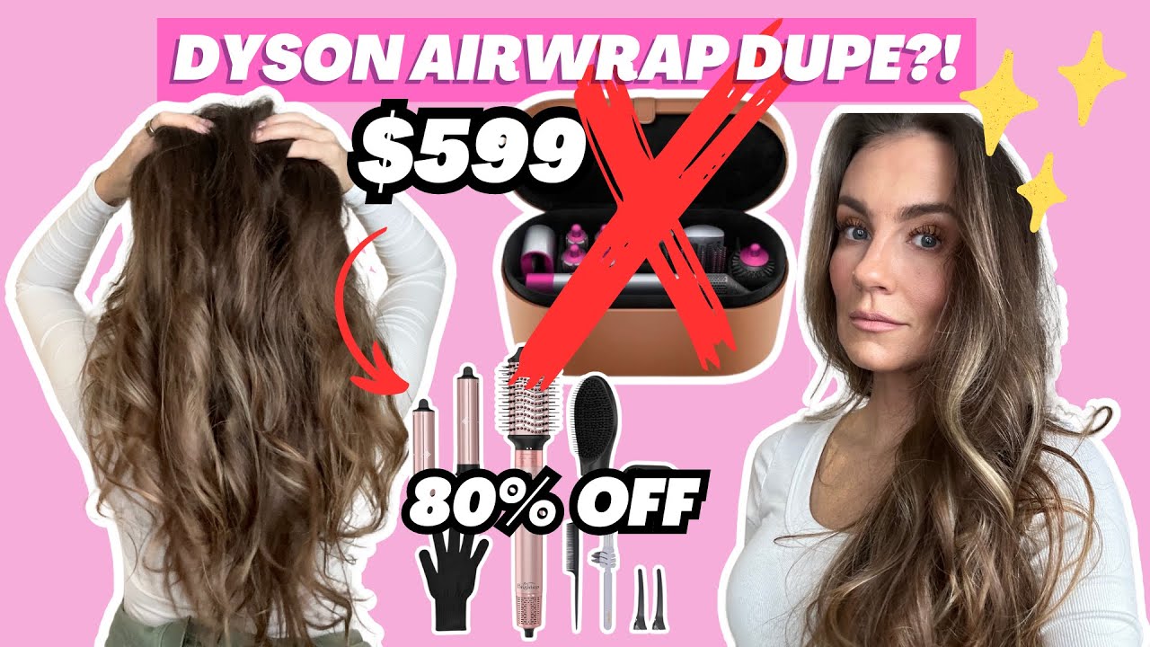OMG! 🤯 DOES IT WORK?! DYSON AIRWRAP AMAZON DUPE FIRST IMPRESSION!