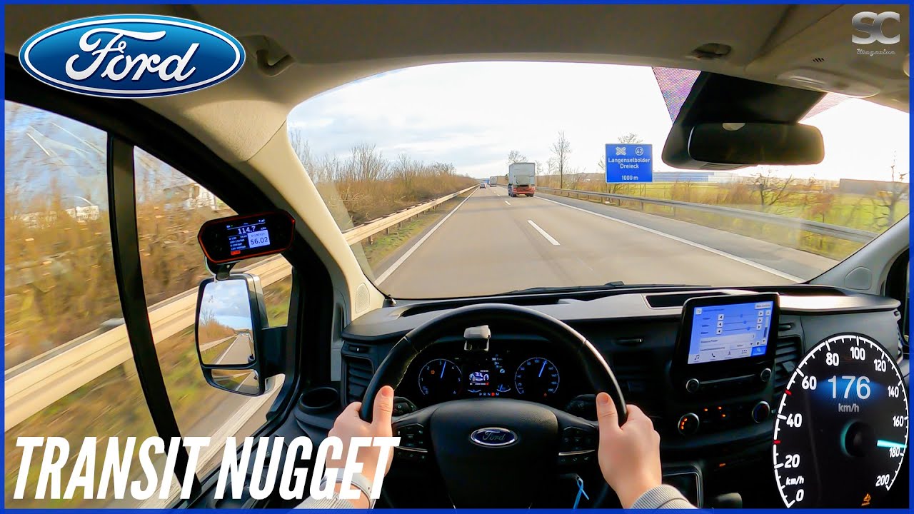 2019 Ford Transit Custom NUGGET 170HP - Autobahn Top Speed Drive POV