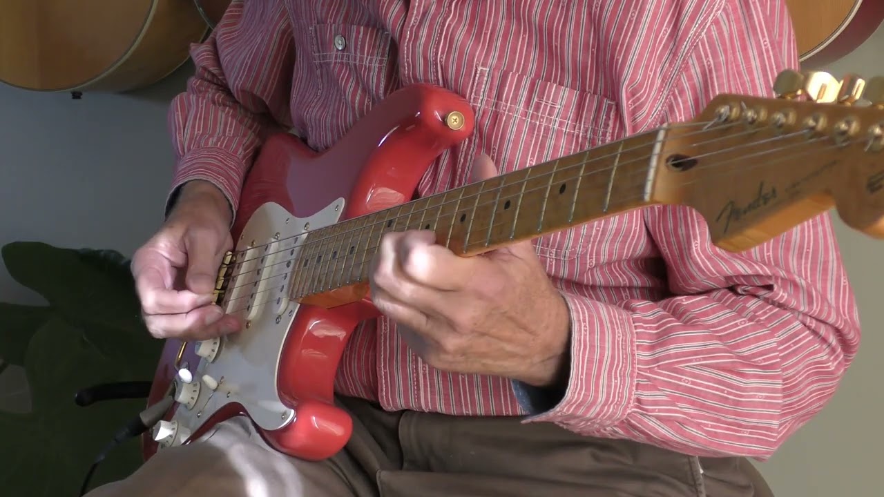 In the mood.  The Shadows cover played by Phil McGarrick. FREE BT & TABS