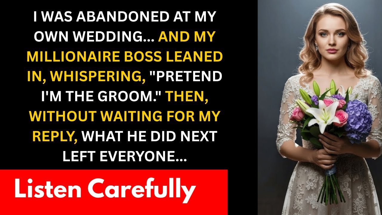 I Was Abandoned At My Own Wedding💔My Millionaire Boss Leaned In Whispering, 