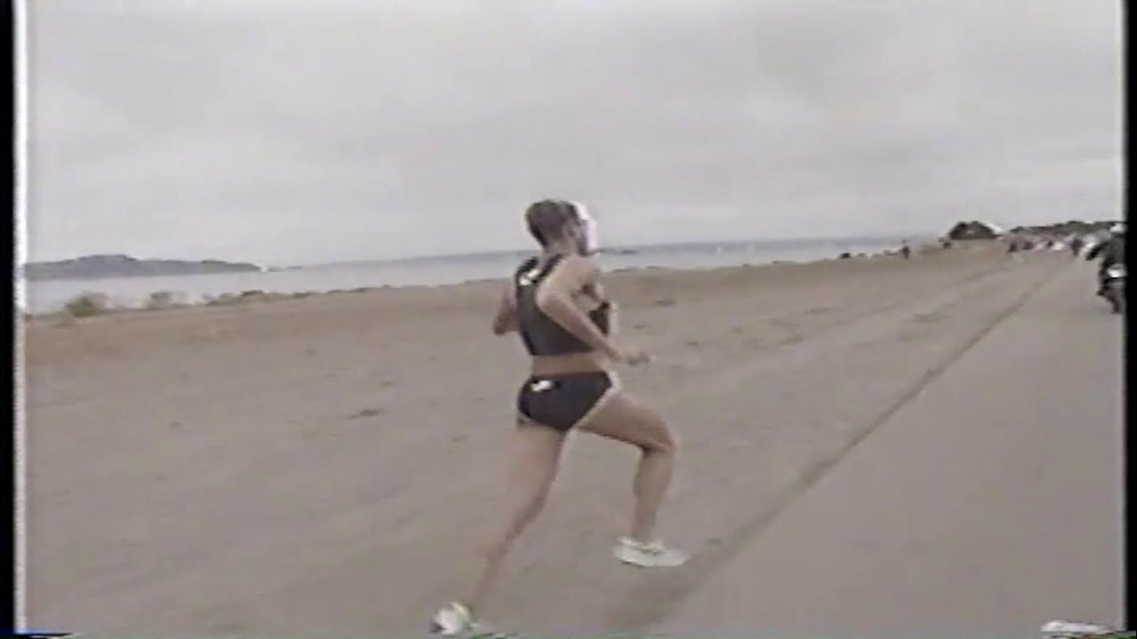 Simon Lessing won at the 1995 Escape From Alcatraz Triathlon