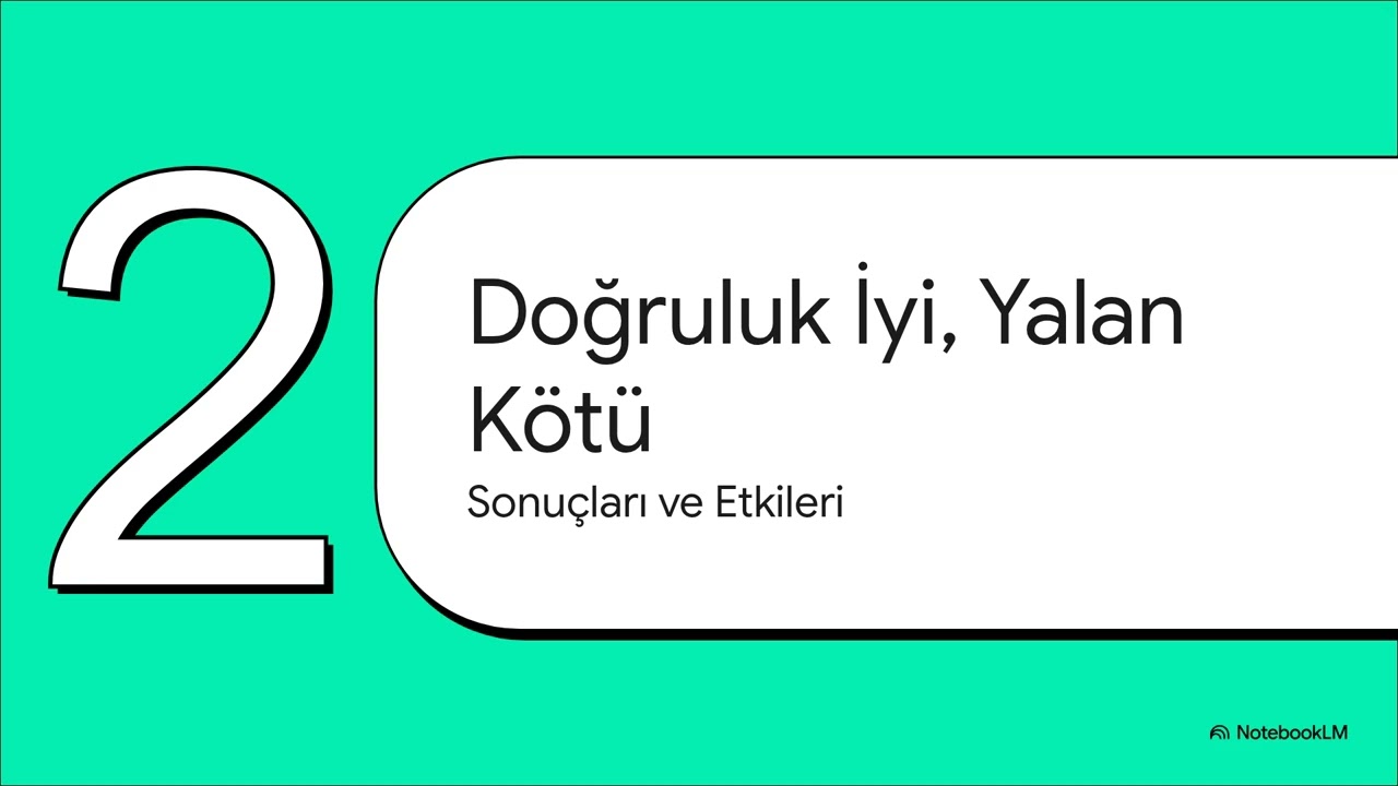 DOĞRU SÖZLÜ OLMAK (3. ÜNİTE 1. KONU)